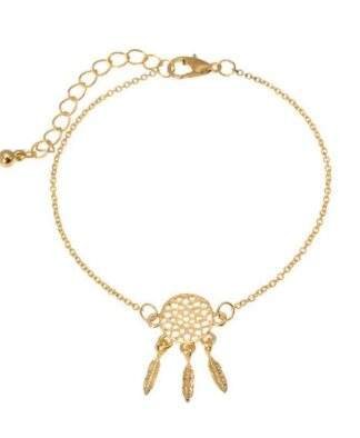 Bracelet attrape rêves or