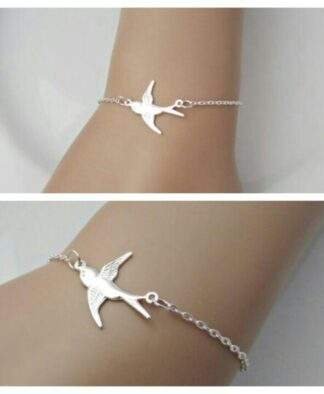 Bracelet hirondelle argent