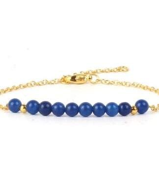 Bracelet jade bleu