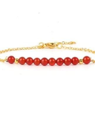 Bracelet jade rouge