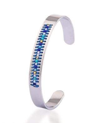 Bracelet jonc argent - femme
