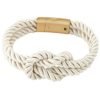 Bracelet noeud marin blanc