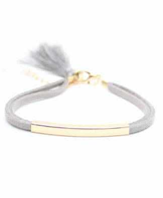Bracelet tendance femme gris