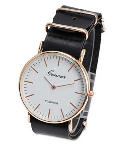 Montre tendance femme-cuir