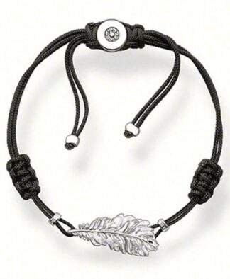 Idée cadeau- Bracelet cordon feuille