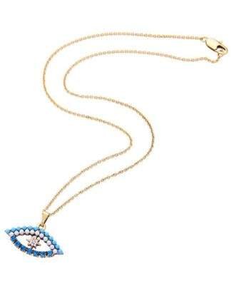 collier créateur tendance bleu