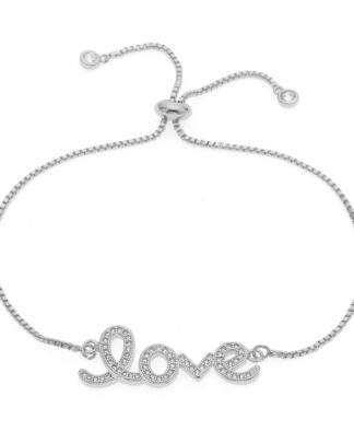 Bracelet mariage love cristal Swarovski