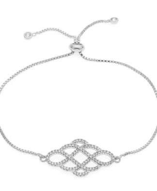 Bracelet mariage motif strassé rétro