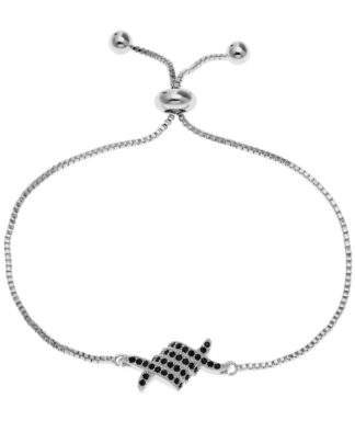 Bracelet mariage swarovski noir