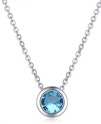 Collier demoiselle d'honneur- bleu