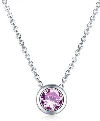 Collier demoiselle d'honneur violet