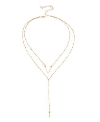 Sautoir pendentif geometrique