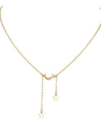 Collier dore cadeau tendance