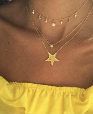 Collier multirang dore