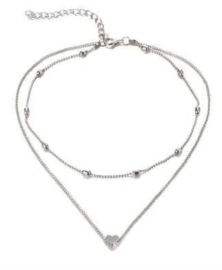 Collier ras du cou coeur