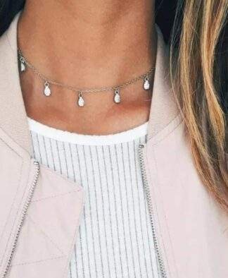 collier ras du cou ete