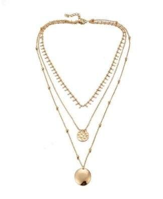 Collier tendance 2020 -collier medaille martelee