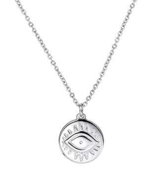 Collier medaille argentee