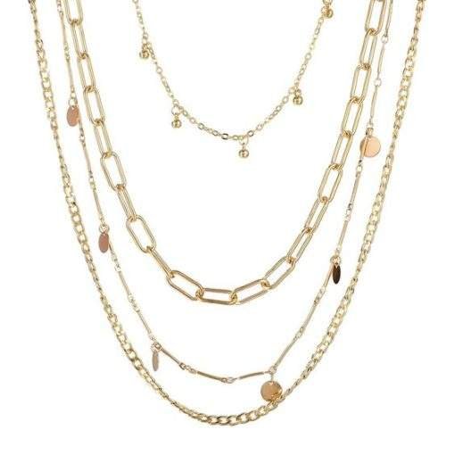 Collier multirang chaines
