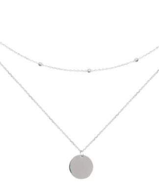 Collier multi-chaines argent