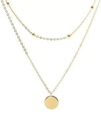 Collier multi-chaines or