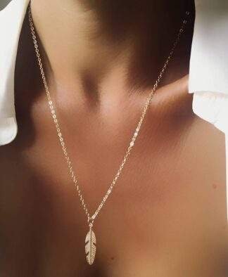 Collier cadeau Femme - Collier original dore