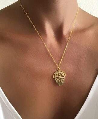 Collier fantaisie Noel-acier
