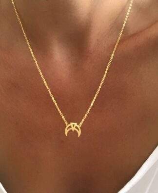 collier cadeau corne lune
