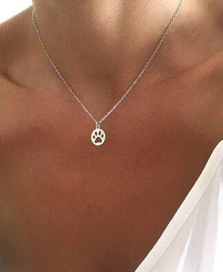 collier cadeau femme- medaille acier