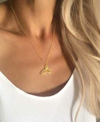 collier origami baleine