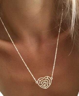 origami pendentif coeur