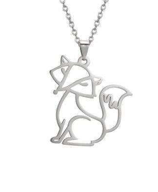 Collier pendentif renard