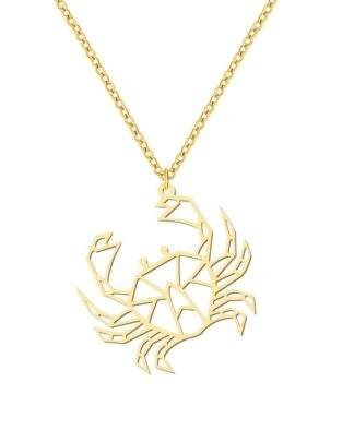 collier crabe origami