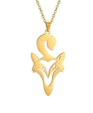 collier renard femme