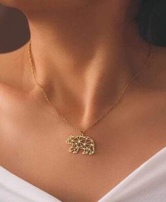 Collier ours origami