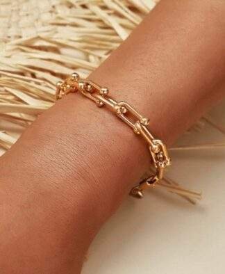 Bracelet grosse maille tendance