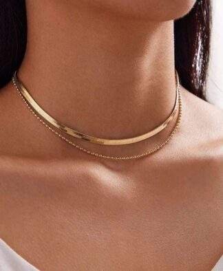 Collier maille serpentine