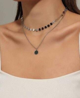 Collier ras de cou pastilles