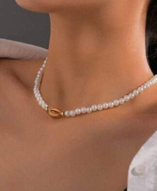 collier coquillage ras de cou