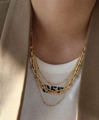 Collier ras de cou maillons