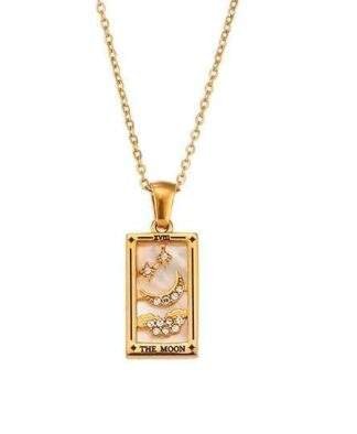 Collier-carte-de-tarot-La-Lune