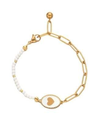 Bracelet medaille coeur tendance 2024
