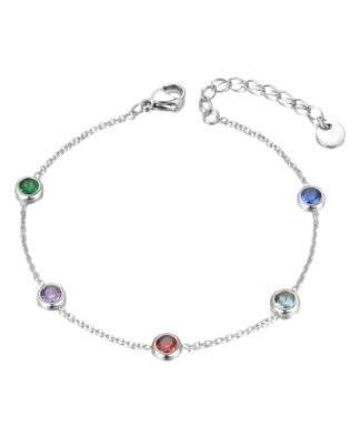 Bracelet multicolore argent tendance 2024