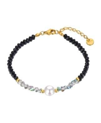 Bracelet pierres fines noires tendance 2024