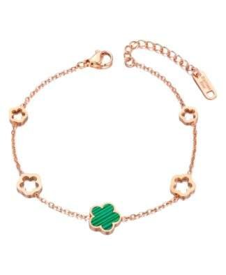 Bracelet trefle vert tendance 2024