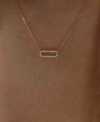 collier geometrique strass tendance 2024