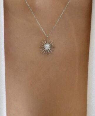 collier pendentif soleil tendance 2024