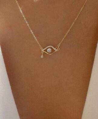 collier porte-bonheur strass tendance 2024