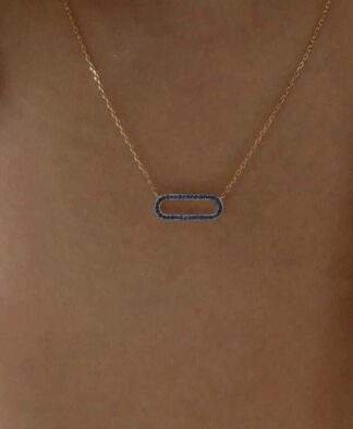 collier strass bleu tendance 2024