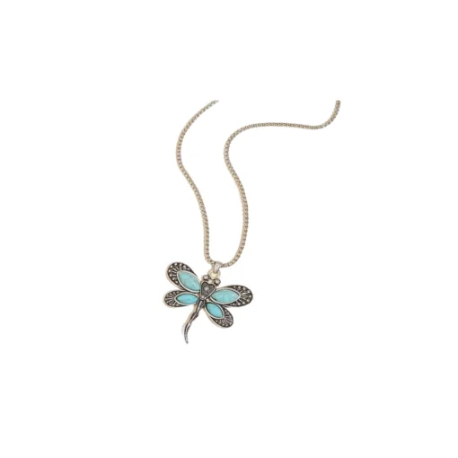 Collier libelulle pierre turquoise – Image 2
